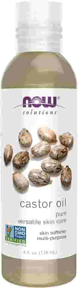 Now Solutions, óleo de rícino, 100% puro e versátil cuidado com a pele, amaciante multiuso para a pele, 118 ml