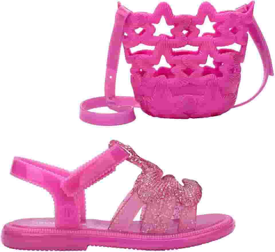 Mini Melissa + Bolsa Luminous Baby Lilás Glitter 37865-25