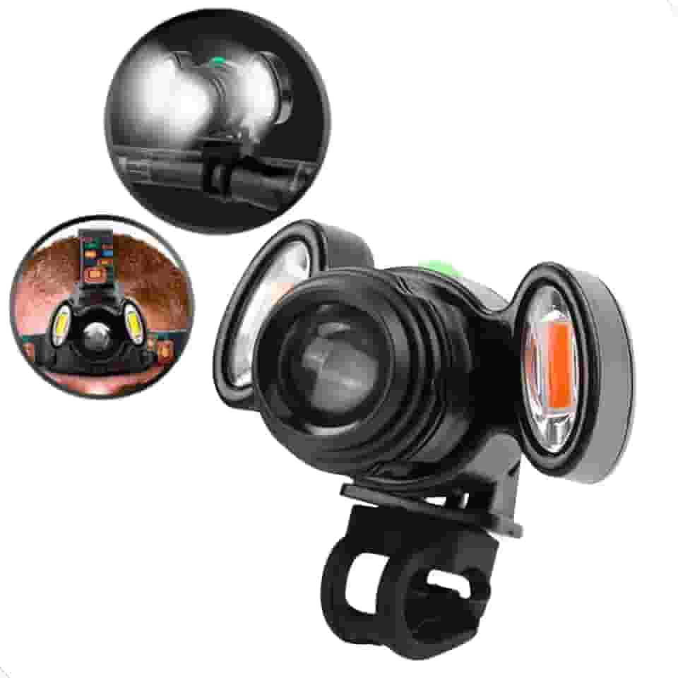 Lanterna Cabeça Bike led 15000 Lumens Capacete Recarregável Profissional Usb Mundo Compras