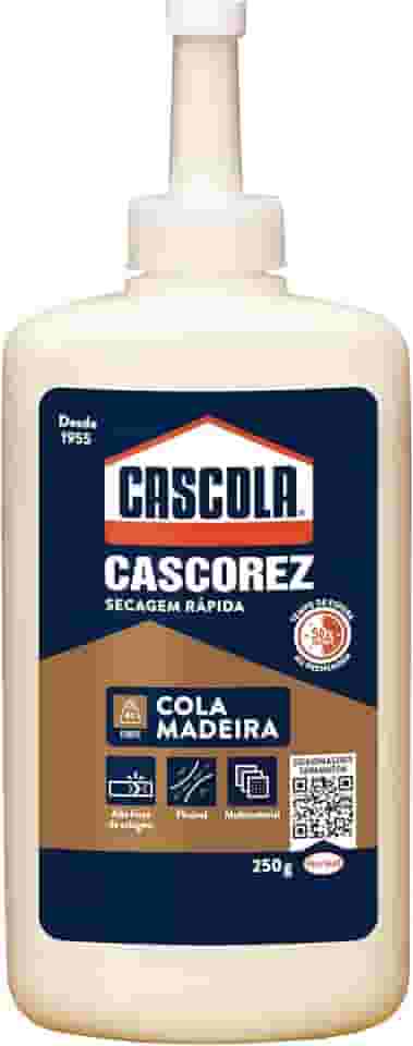 Cola Cascorez para Madeira, Branco, 250 g, Cascola