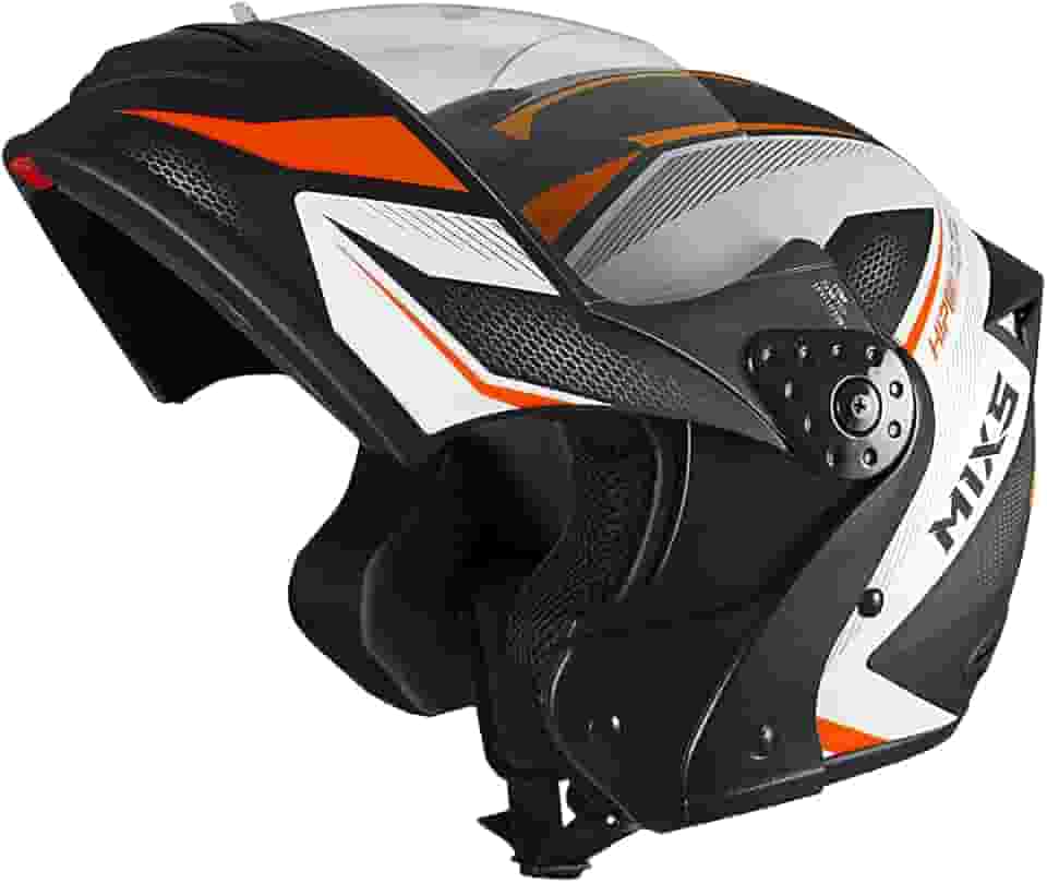 Capacete Escamoteável MIXS Gladiator Neo 62 Laranja