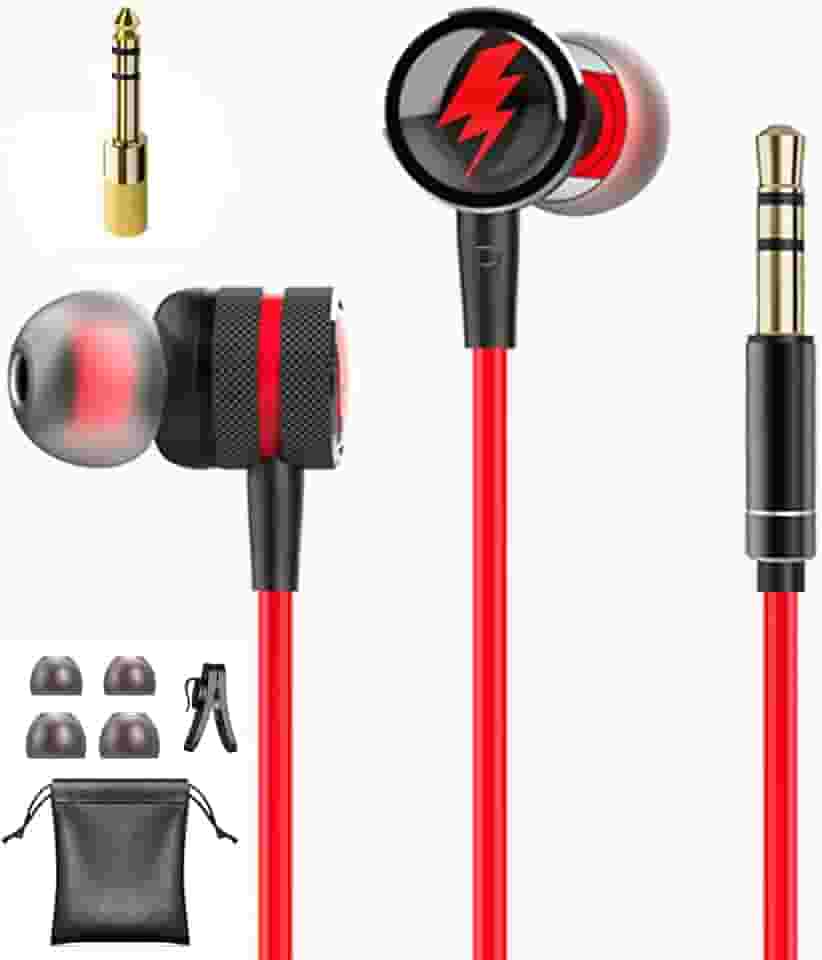 Fones De Ouvido Com Fio Anchor Live Monitoring, Piano Eletrônico Digital, Guitarra, Rede Vermelha, Áudio Baixo Alta Definição, Metal P/M/G, Dois Tipos Cabeça 6,35 Mm, 3,5 Mm E Cabo 3 M