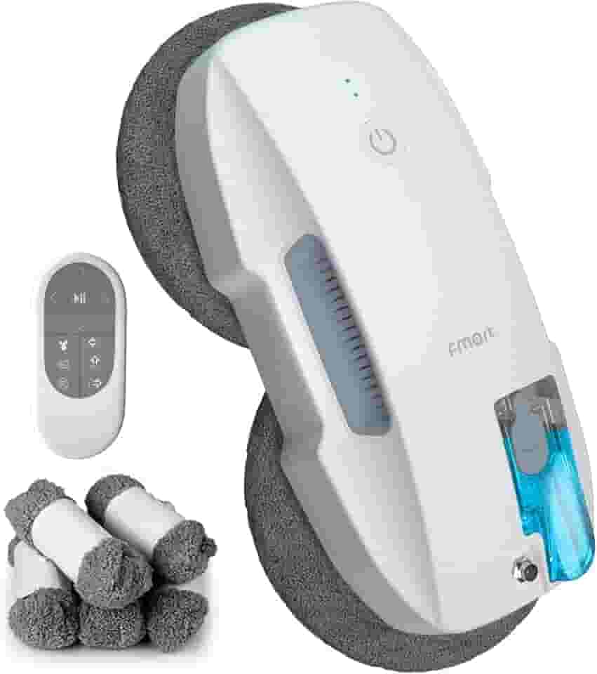 Robô de Limpeza de Janelas FMART T9 Pro, Pulverização Inteligente com Atomização Ultrassônica, 3800PA, Planejamento Inteligente de Rotas com IA, Tecnologia de Detecção de Bordas, Controle Remoto