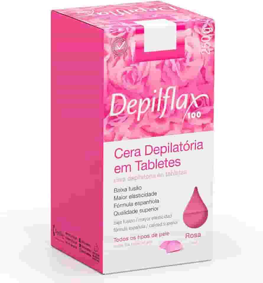 Depilflax – Cera Quente em Tabletes Rosa 250g