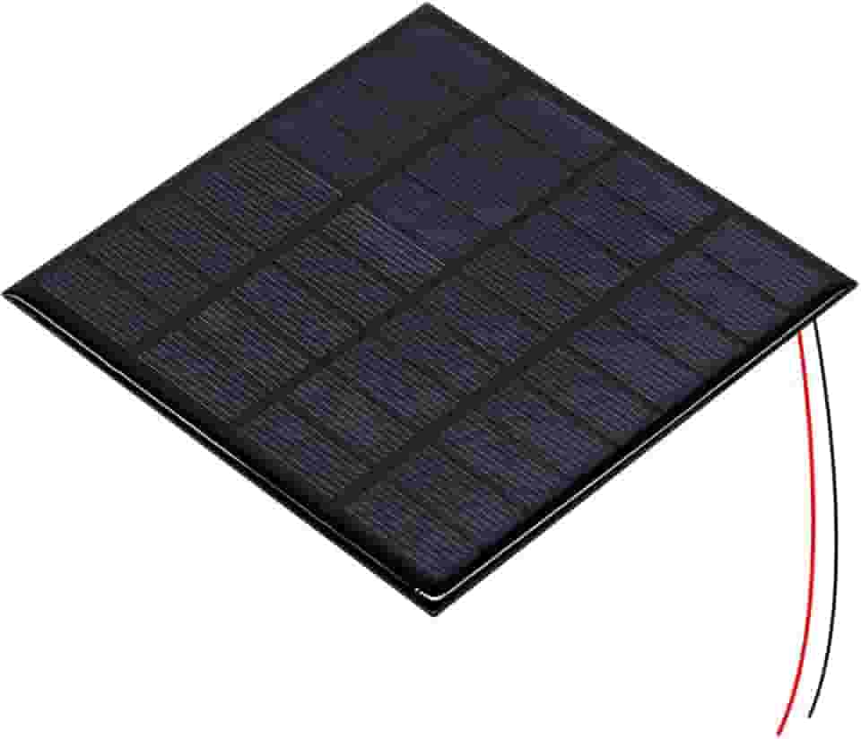 Mini Painel/Placa/Célula de Energia Solar Fotovoltaica 12v 0,250mA 3w com Fio Soldado
