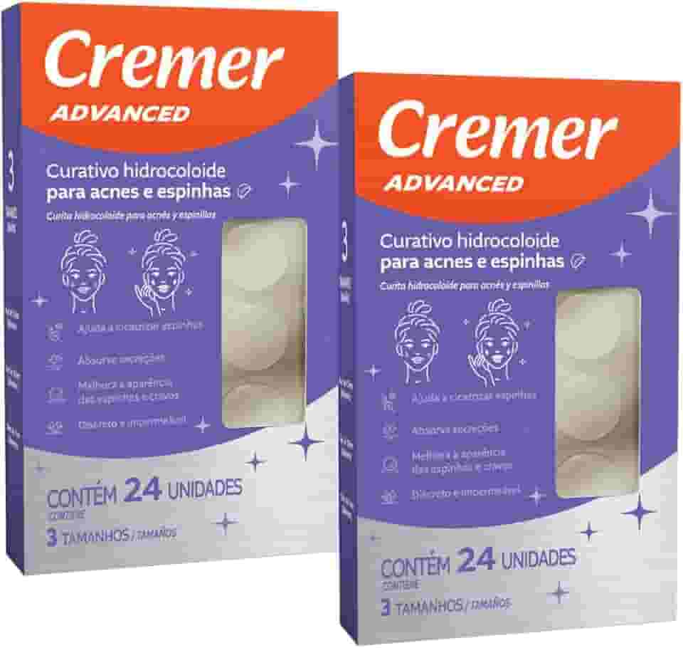 Curativo Hidrocoloide Cremer Para Acnes E Espinhas - 2 Caixas