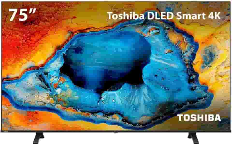 Smart TV DLED 75" 4K Toshiba 75C350NS VIDAA 4 HDMI 2 USB Wi-Fi - TB033M