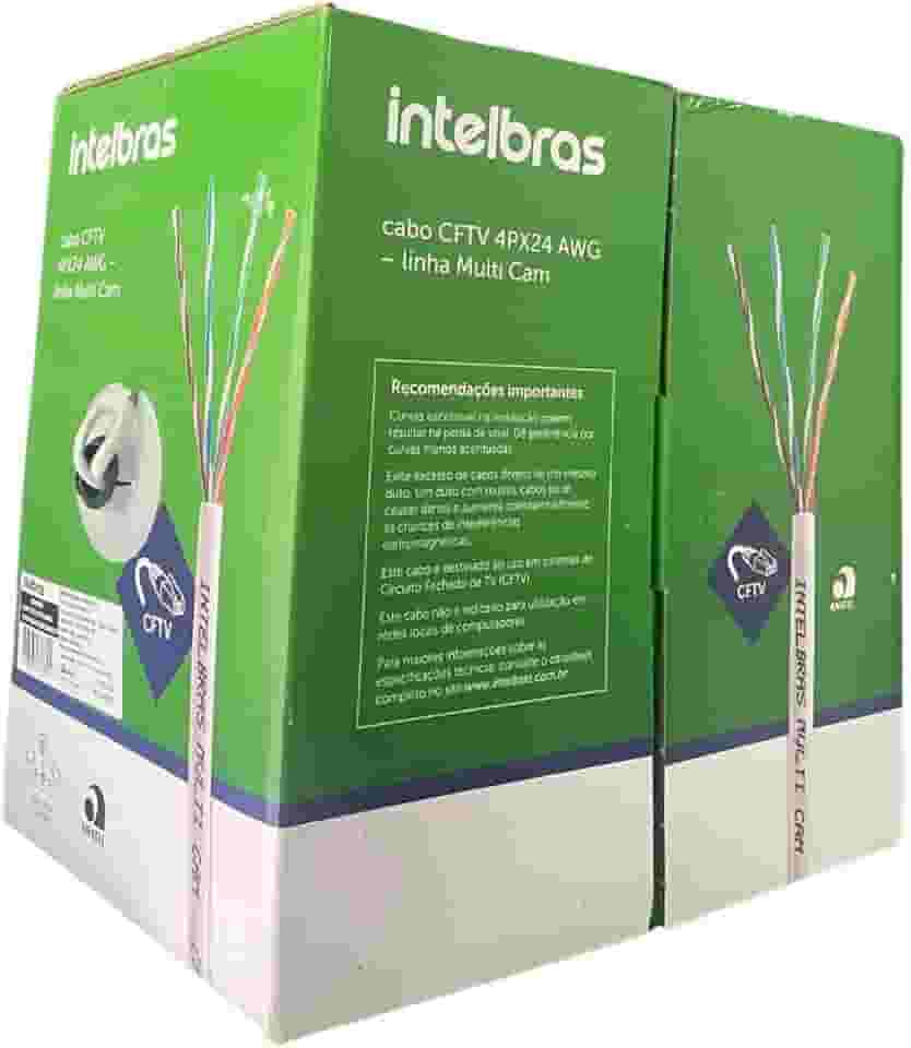 Cabo De Rede Cftv 4px24 Awg 300m Mc8cbr Multi Cam Intelbras