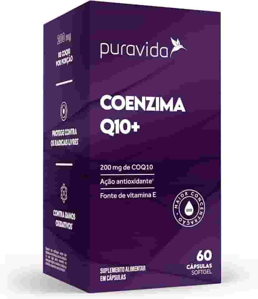 Coenzima Q10+ 200mg + Vitamina E - 60 Cápsulas - Puravida