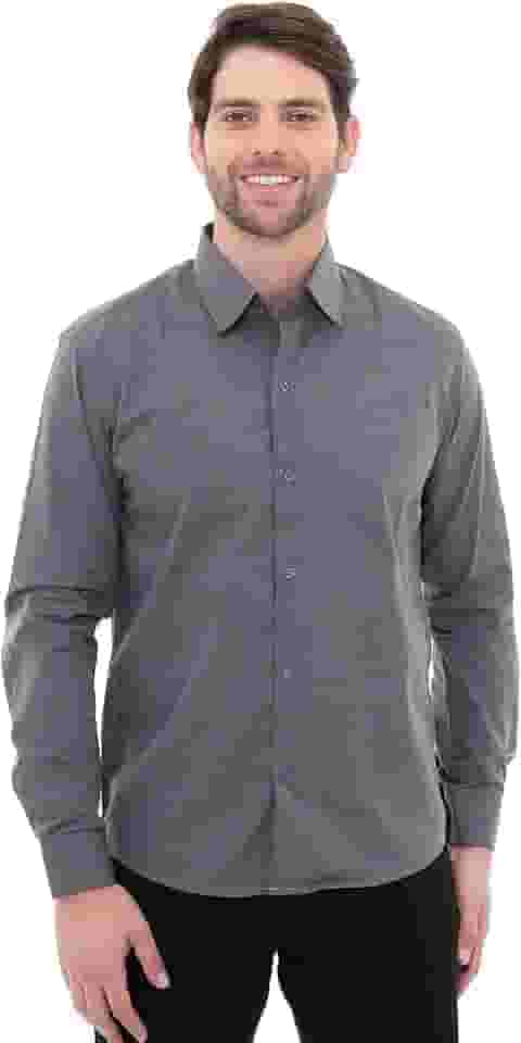 Camisa Social Masculina Premium Tipo Linho Executiva Trabalho
