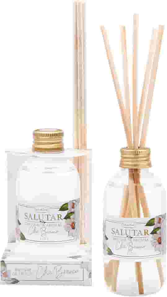 Aromatizador de Ambiente Chá Branco 165 ml Difusor com 5 Varetas, Salutar