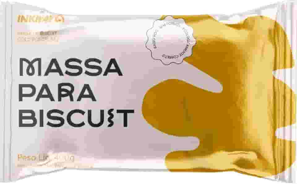 Massa De Porcelana Fria Biscuit 400G Amarelo Ouro 106317