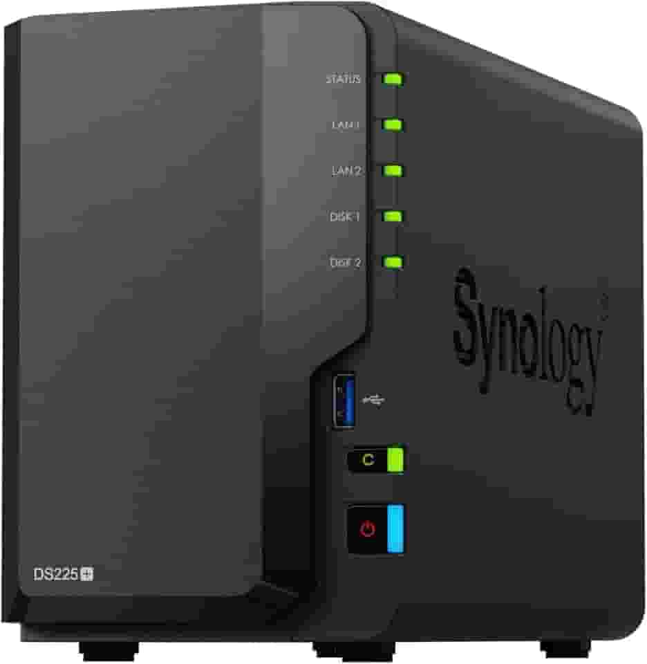 Synology DiskStation DS225+ de 2 compartimentos (sem disco)