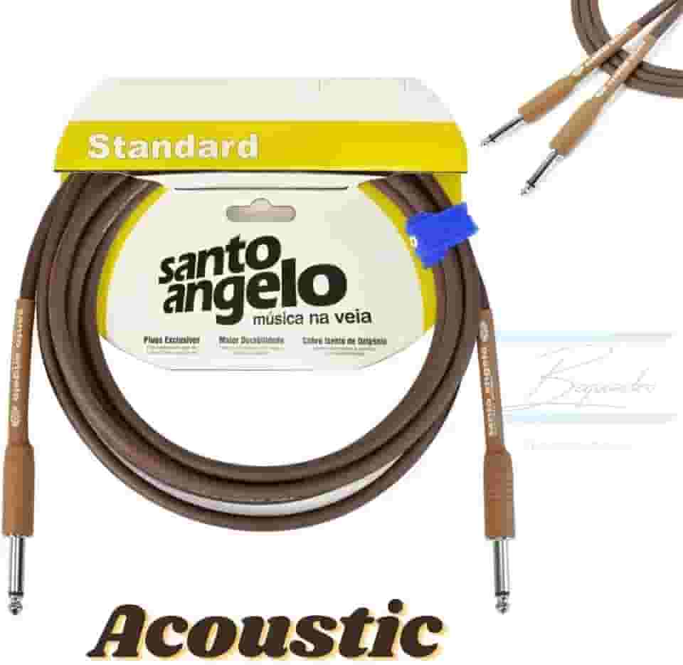 Cabo para Violão Acústico P10 4,57m 15ft Santo Angelo Acoustic Series