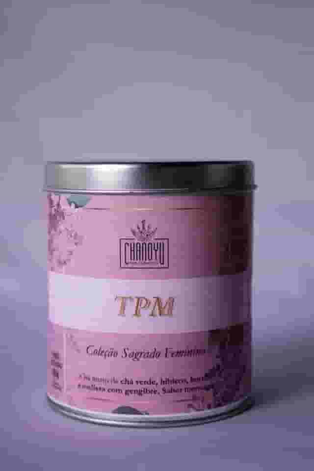 Blend TPM premium-chá verde, hibisco, hortelã e melissa com gengibre (lata 40g)