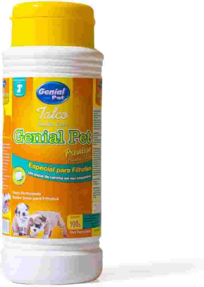 Genial Pet Talco Banho Seco Genial Filhotes 100G Para Cães