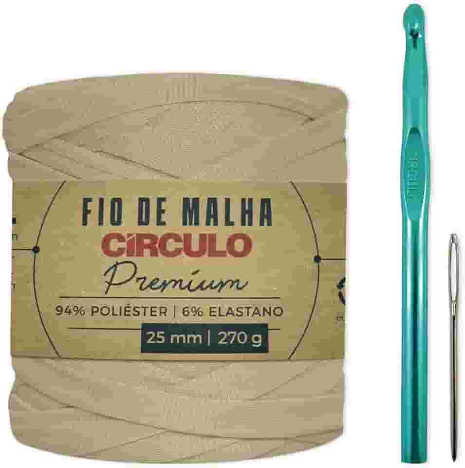 Kit Minha Primeira Bolsa Fio De Malha Círculo Para Iniciantes (Ninho)