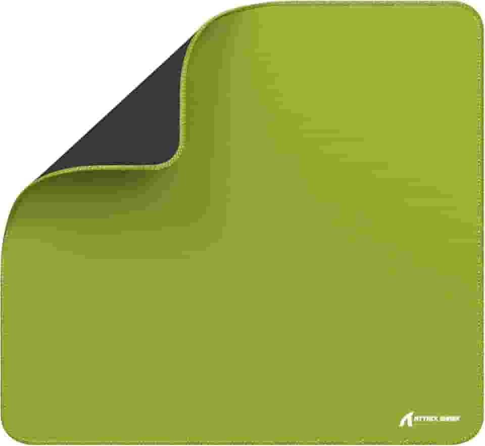 ATTACK SHARK CM02 Mouse Pad grande,revestimento resistente à água,superfície de borracha antiderrapante com controle suave e textura pesada, bordas costuradas em microfibra,450x400x4mm(Verde Claro)