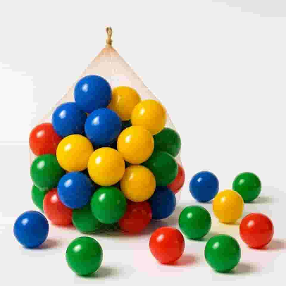 beplace kids - 50 Bolinhas Coloridas para Piscina e barraca, Não Amassa, BPA free