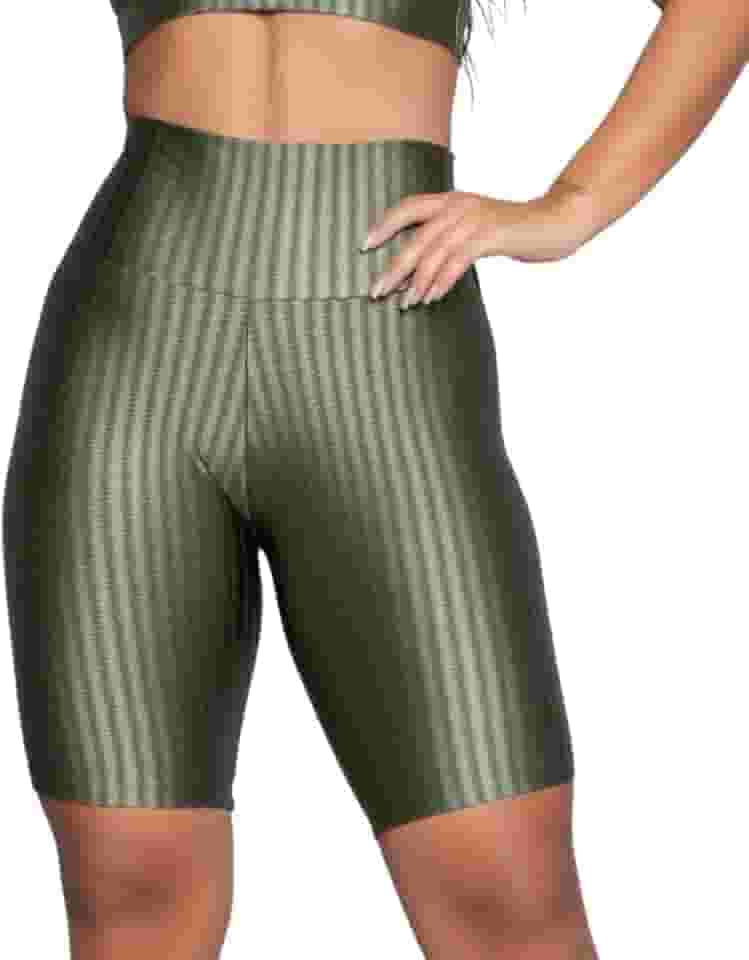 Bermuda New Zig Bella Fiore Modas Feminina Ciclista Fitness 3D Ikat