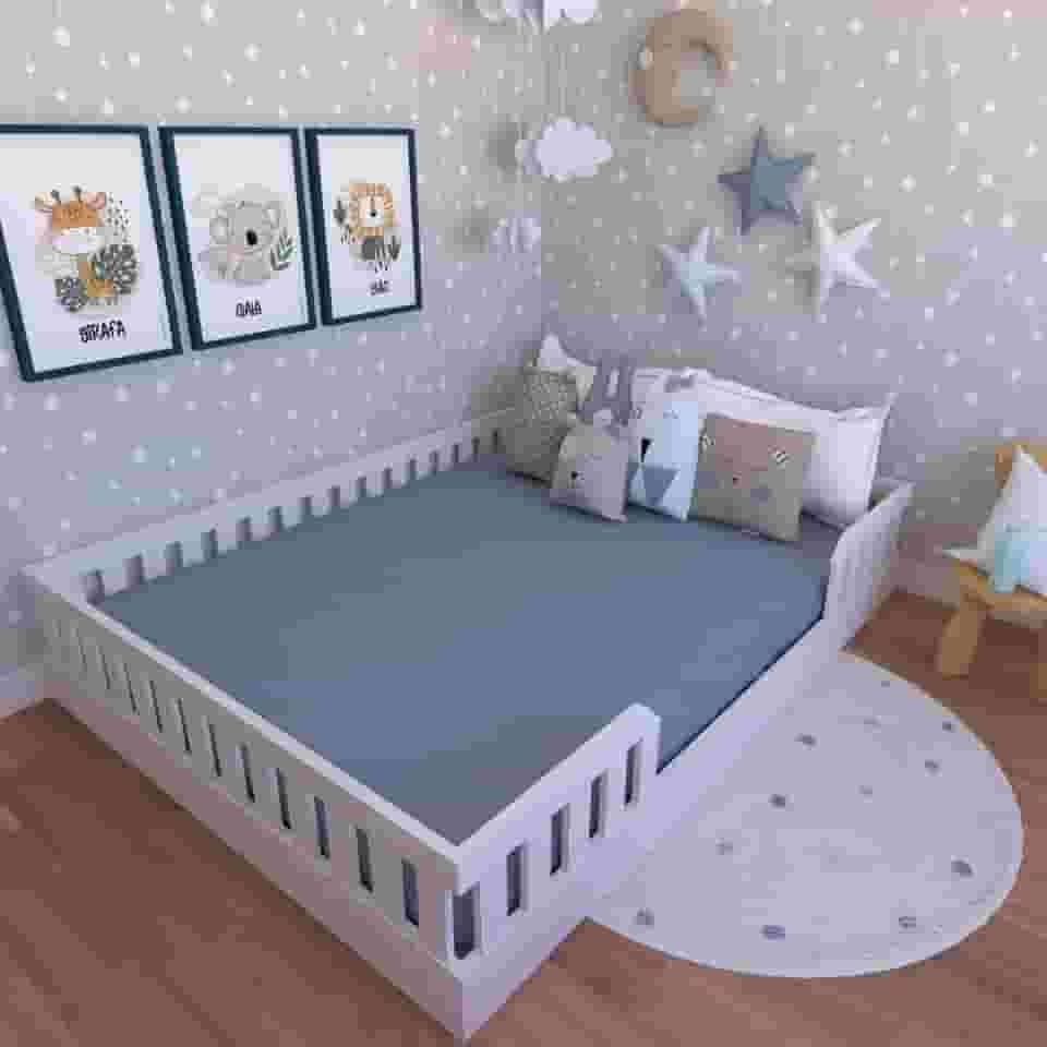 Cama Montessoriana Casal Cori Yescasa Branco