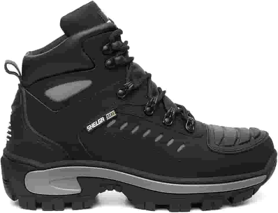 Bota Motociclista Cano Médio Refletivos Laterais Biqueira PVC com C.A 52083