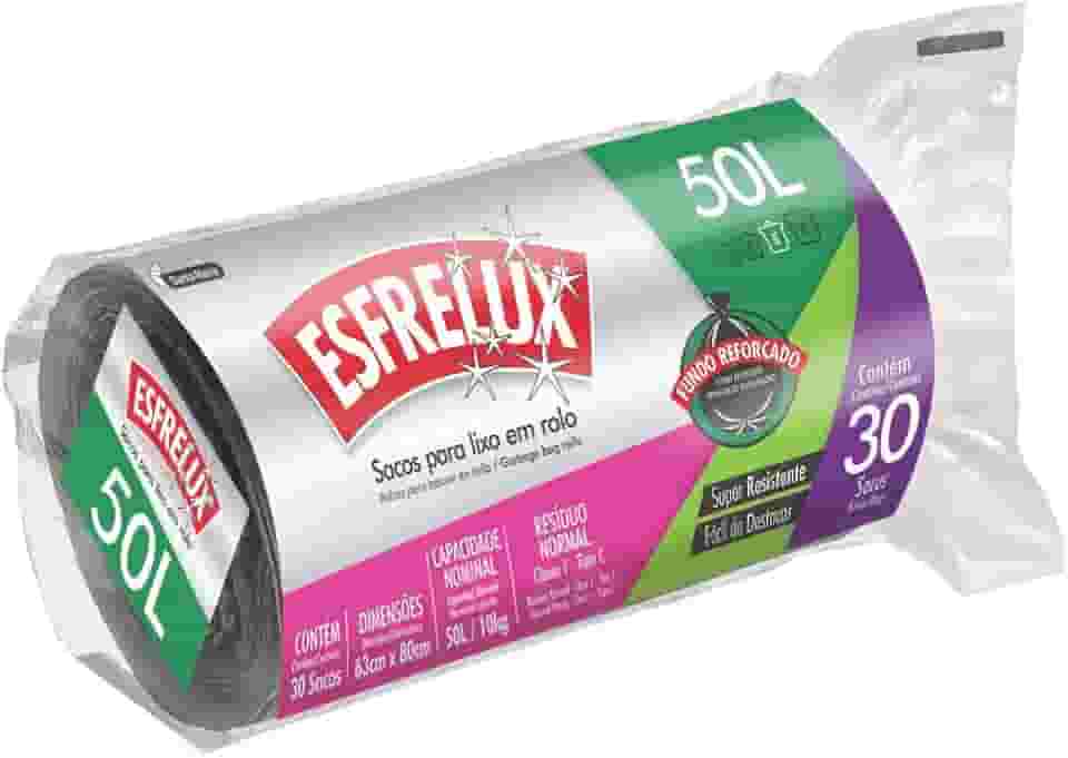 SANTA MARIA Sacos Para Lixo Rolo Economico 50L Esfrelux