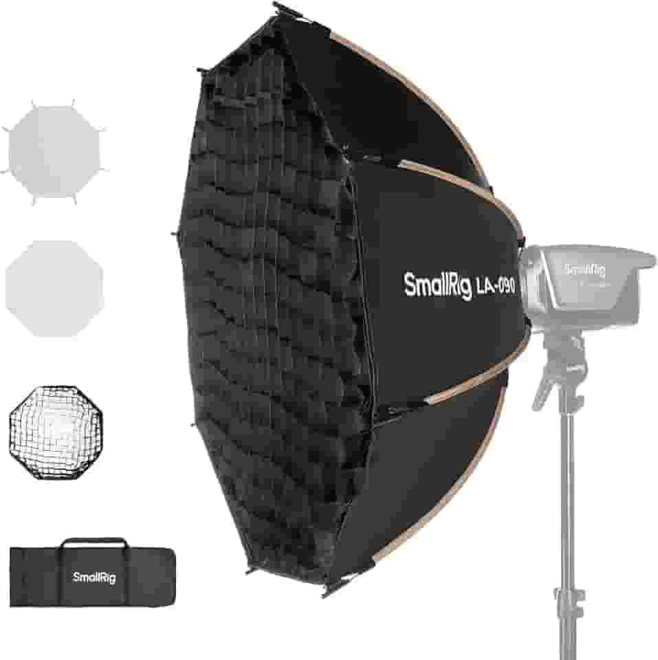 SMALLRIG 35"/90 cm Softbox LA-O90 caixa macia octogonal de liberação rápida para Bowens Mount COB luzes para SMALLRIG para Neewer para Aputure para Godox - 4633