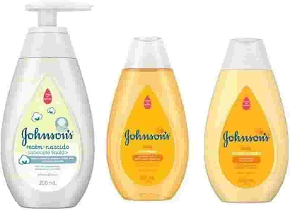Kit Johnsons Recem Nascido (sabonete Liquido, Shampoo, Condicionador c/ 200ml)