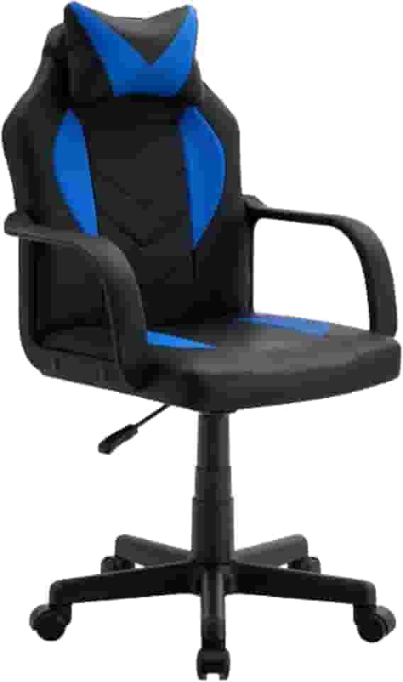 Caderia Xtreme Gamer Orion Azul e Preta Linha Evolux