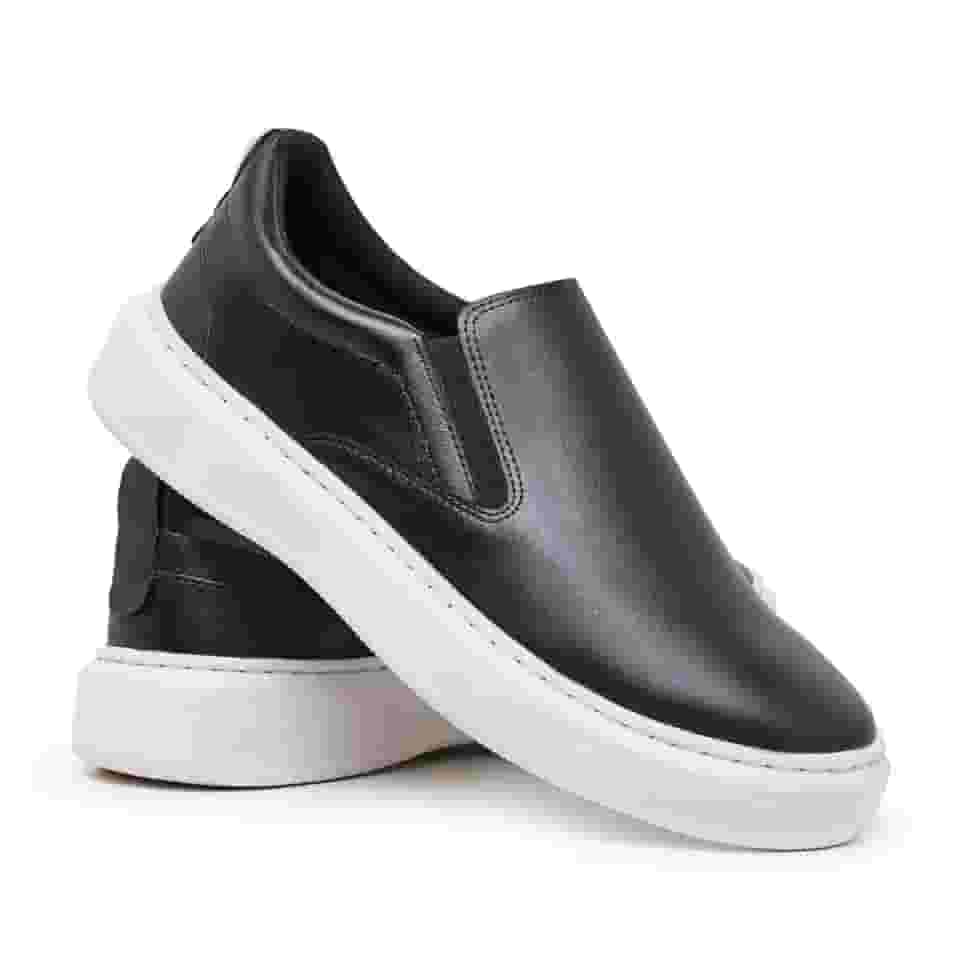 Tenis Slip On Masculino Casual Elegante Confortavel Sem Cadarço