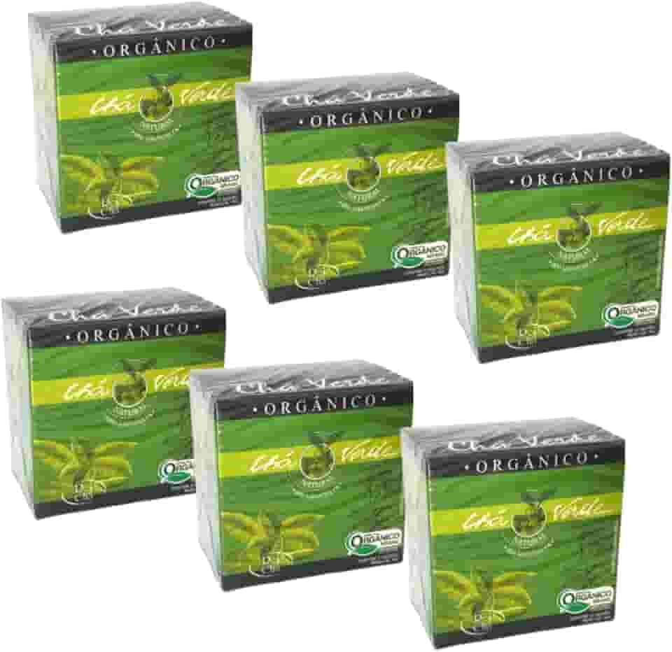Kit 6cx Chá Verde Orgânico (60 sachês) Campo Verde