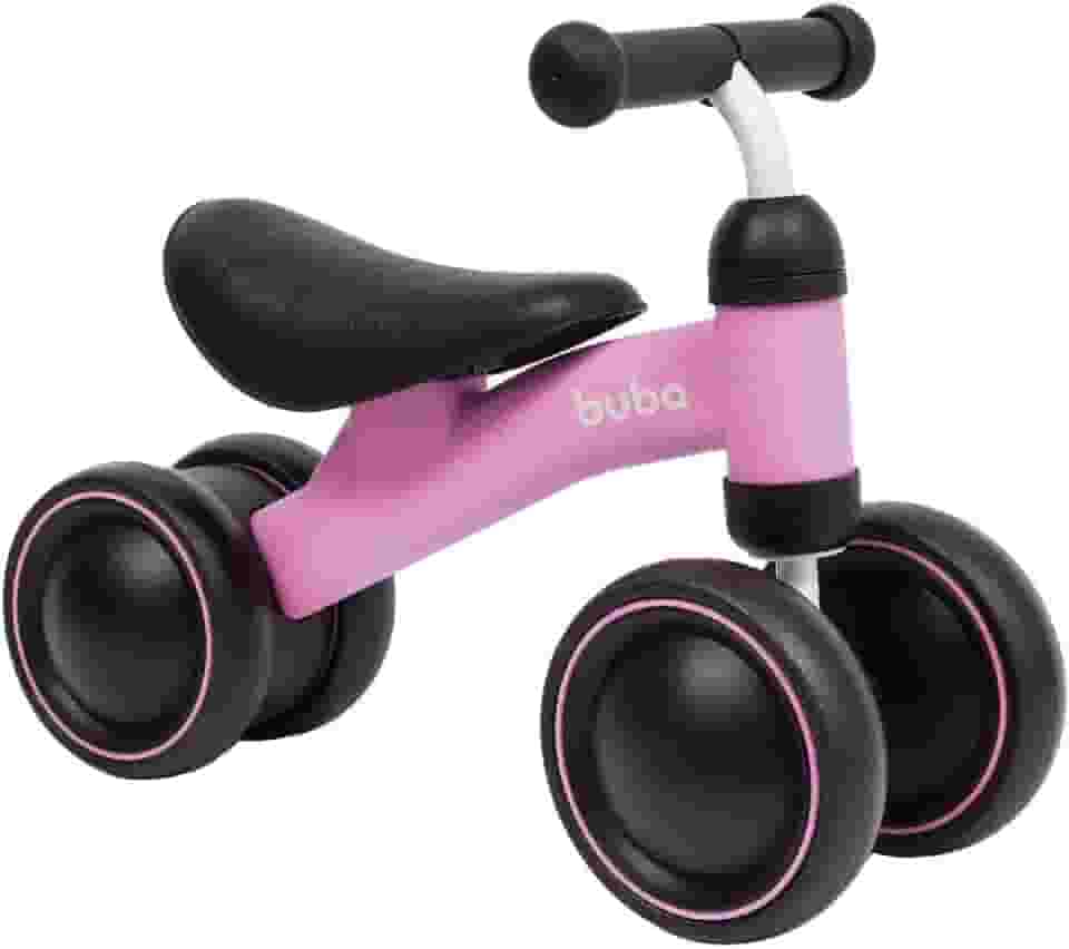 Bicicleta De Equilibrio Buba, Rosa, 4 Rodas