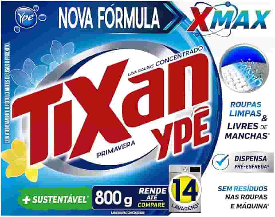 Ypê Lava Roupas em Pó Tixan Primavera 800g