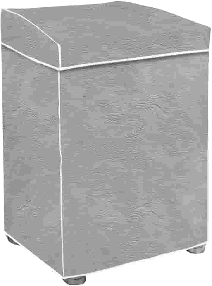"Capa Para Maquina De Lavar Brastemp Eletrolux Consul 07Kg 08Kg 09Kg 10Kg 11Kg12Kg 13Kg 14Kg 15Kg 16Kg 17Kg Impermeável Forrada Com Elástico Traseiro Proteção UV Material Super Resistente " (Cinza, G)