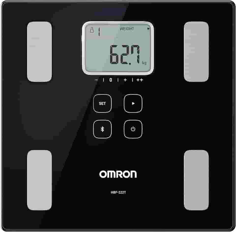 OMRON Balança Digital de Controle Corporal Bioimpedância com Bluetooth HBF-222T
