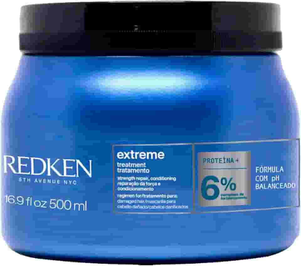 Redken Extreme, Máscara de Tratamento para Cabelos Danificados e Quebradiços, Repara e Fortalece os Fios, Promove Brilho e Maciez Intensa com Strength Complex, 500ml