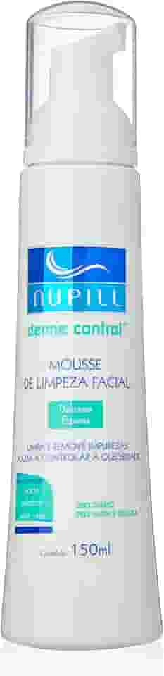 Nupill Mousse De Limpeza Facial Derme Control 150Ml Branco
