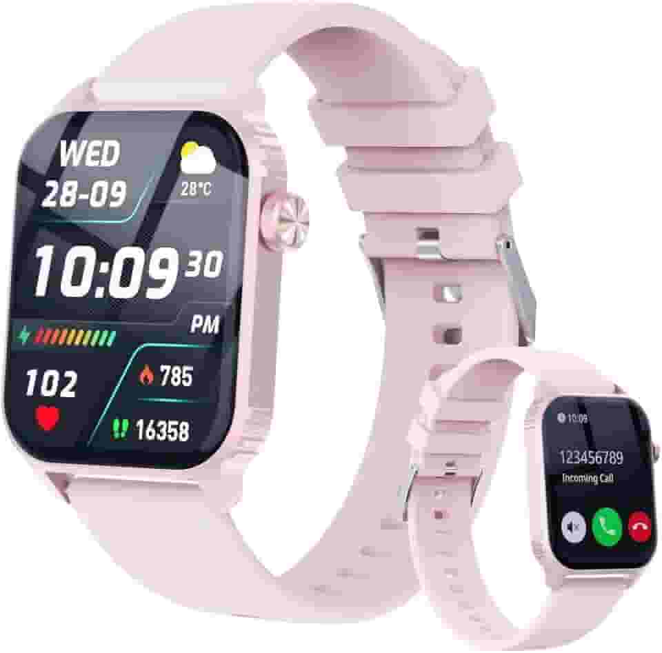 Smartwatch de 120 modos esportivos com tela sensível ao toque HD de 1,8 polegadas, monitor de sono, controle de música para Android/iPhone