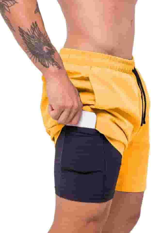 Bermuda Masculina Corrida Treino Academia Musculação 2 em 1 Surty Athletic Code