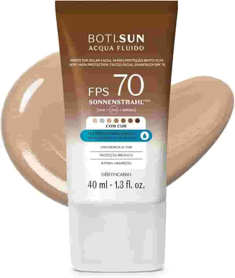 Protetor Solar Facial Com Cor FPS70 Boti.Sun Cor 3.0 40ml