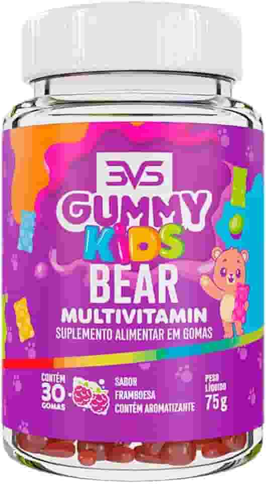 3VS Nutrition Gummy Multivitaminico Kids Ursinho 30 Gomas 2500mg Sabor Framboesa