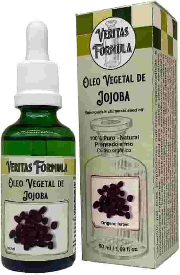 Óleo Vegetal de Jojoba Prensado a Frio – 100% Puro e Natural | Hidratação para Pele, Cabelos e Unhas | Vegano – 50ml | Origem Israel
