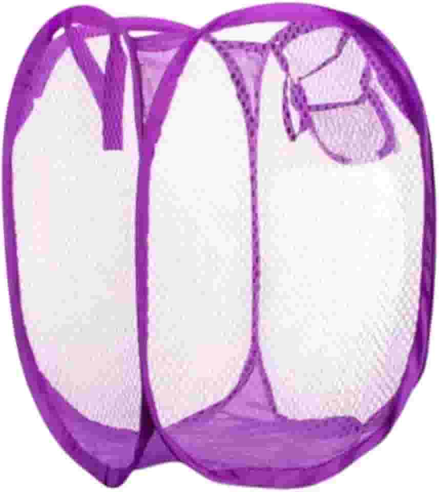 Cesto Organizador Roupa Brinquedos Infantil Telado Dobravel Coloridos (LILAS)