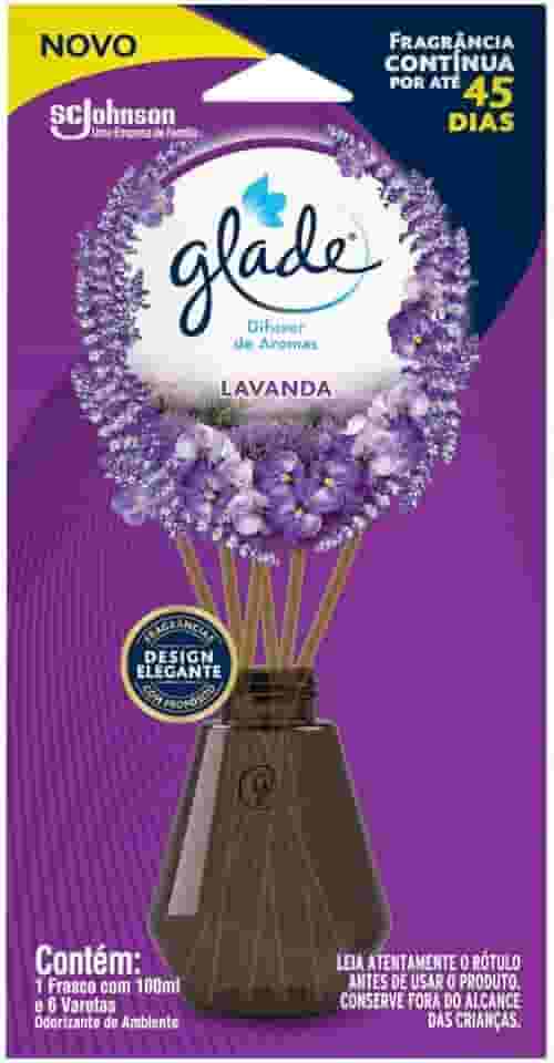 Glade Difusor de Ambiente, Lavanda, 6 Varetas, 100ml