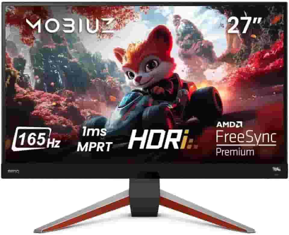 Monitor Gamer BenQ MOBIUZ EX2710Q com 27' Painel IPS, 165Hz, FreeSync Premium, HDRi, Color Vibrance, Black eQualizer, Light Tuner, Eye Care e áudio de alto-falante duplo de 2W + 1x Sub de 5W
