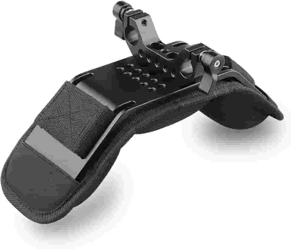 Almofada de ombro para câmera de vídeo DSLR da Camvate, com bloqueio de trilho de 15 mm, sistema de suporte DV/DC DSLR Rigs