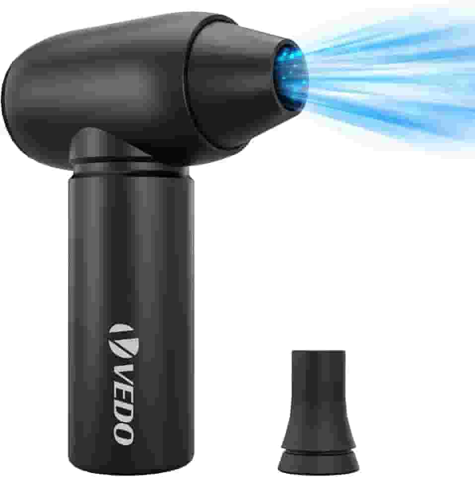 Espanador de ar comprimido, espanador de ar elétrico 90000 RPM para teclado Mini soprador de ar para computador Espanadores de ar sem fio podem ser recarregados para limpeza de PC