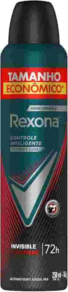Rexona Antitranspirante Aerossol Antibacterial e Invisible Men 250Ml Leve Mais Pague Menos (A Embalagem Pode Variar)