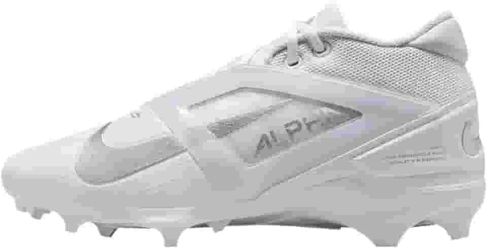 Chuteiras de futebol Alpha Menace 4 Pro (FD7037-100, branco/prata metálico/pó de fóton)